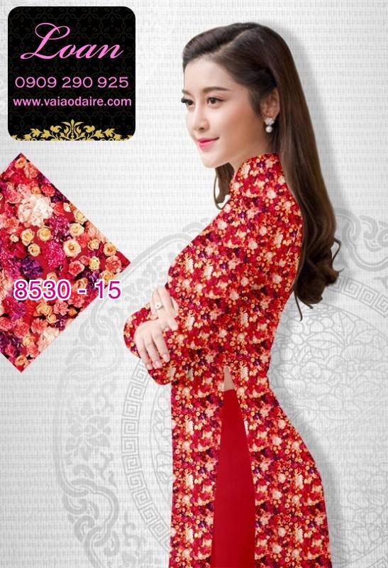 Vải áo dài hoa nhí Vải áo dài hoa nhí