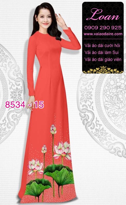 Vải áo dài hoa Sen