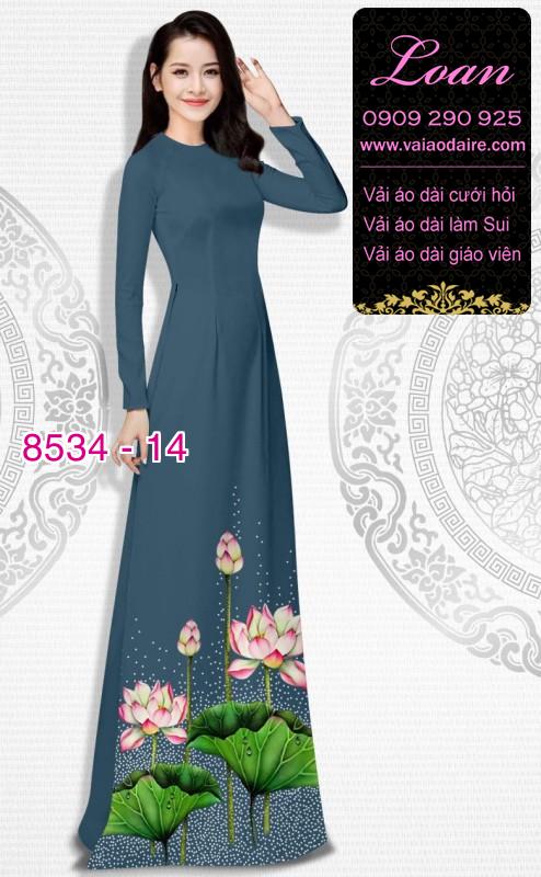 Vải áo dài hoa Sen