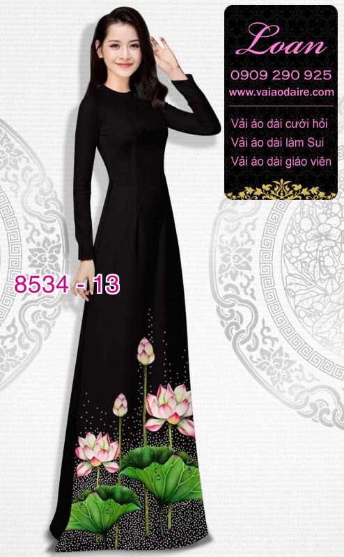 Vải áo dài hoa Sen