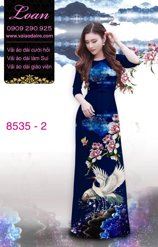 Vải áo dài chim Hạc