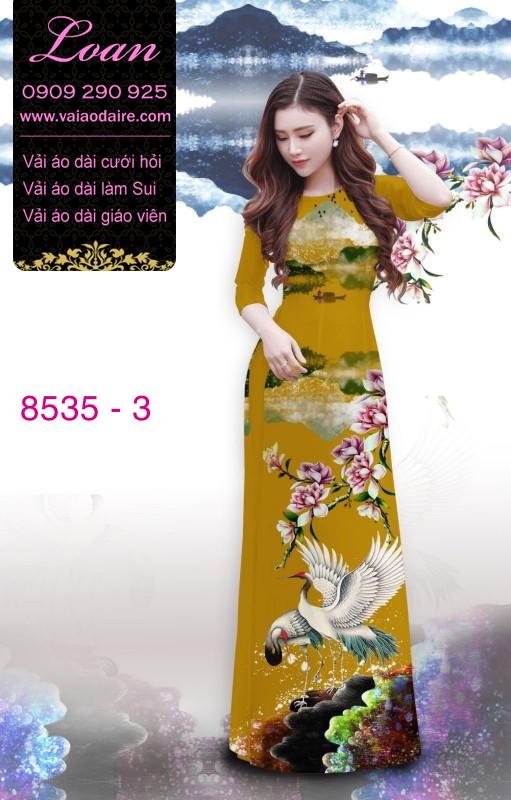 Vải áo dài chim Hạc