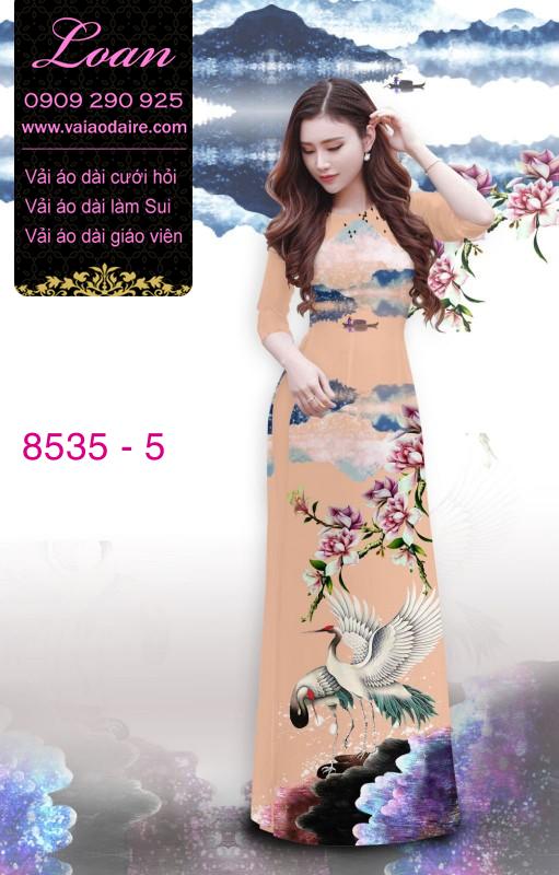 Vải áo dài chim Hạc