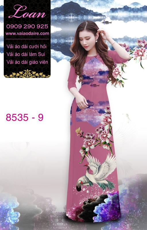 Vải áo dài chim Hạc