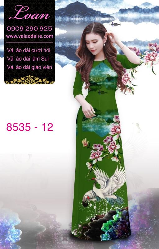 Vải áo dài chim Hạc