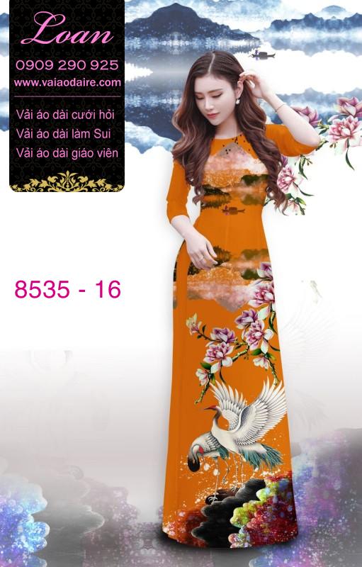 Vải áo dài chim Hạc