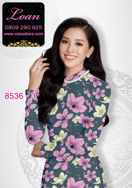 Vải áo dài hoa nguyên áo