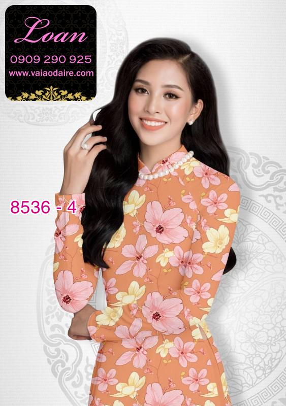 Vải áo dài hoa nguyên áo