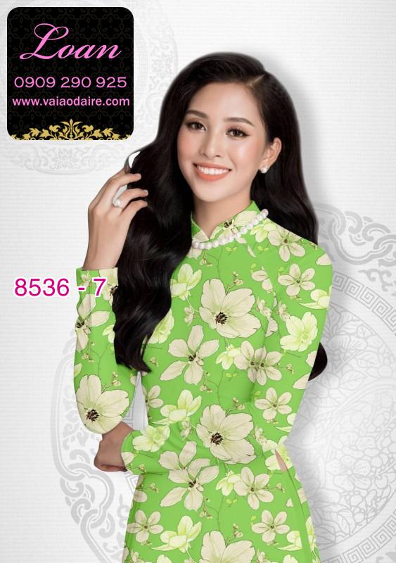 Vải áo dài hoa nguyên áo