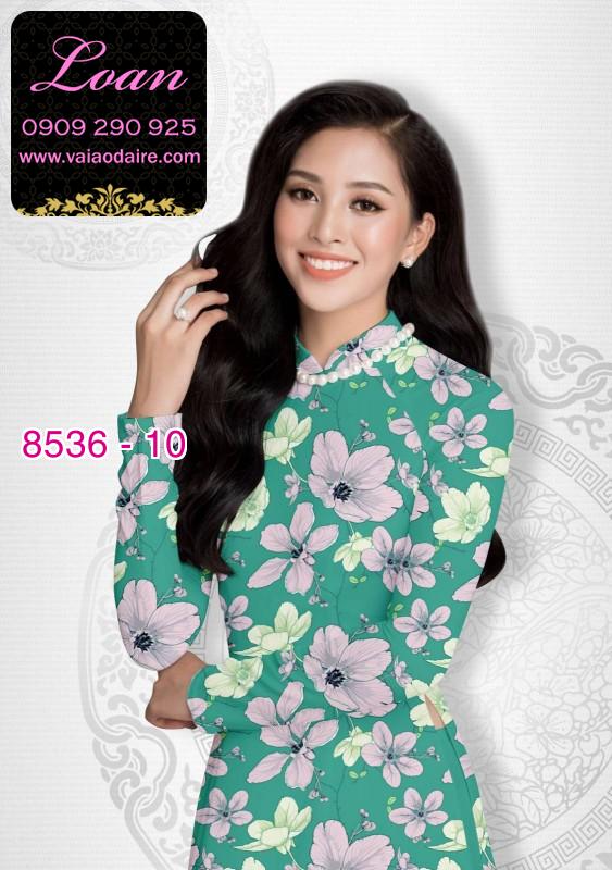 Vải áo dài hoa nguyên áo