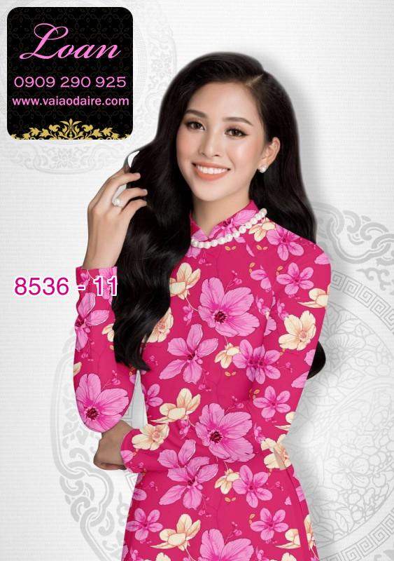 Vải áo dài hoa nguyên áo