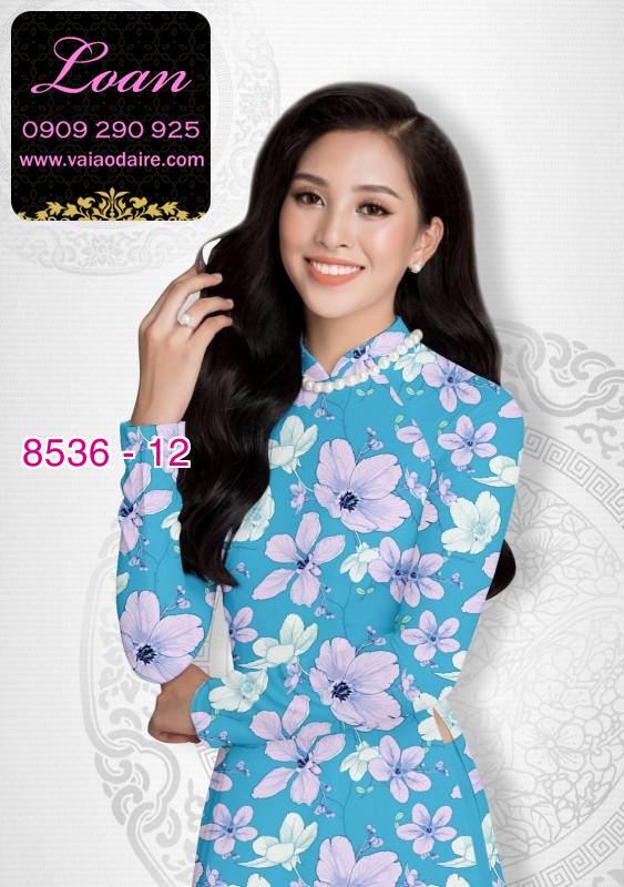 Vải áo dài hoa nguyên áo