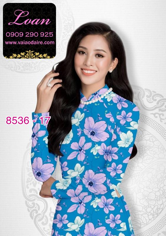 Vải áo dài hoa nguyên áo