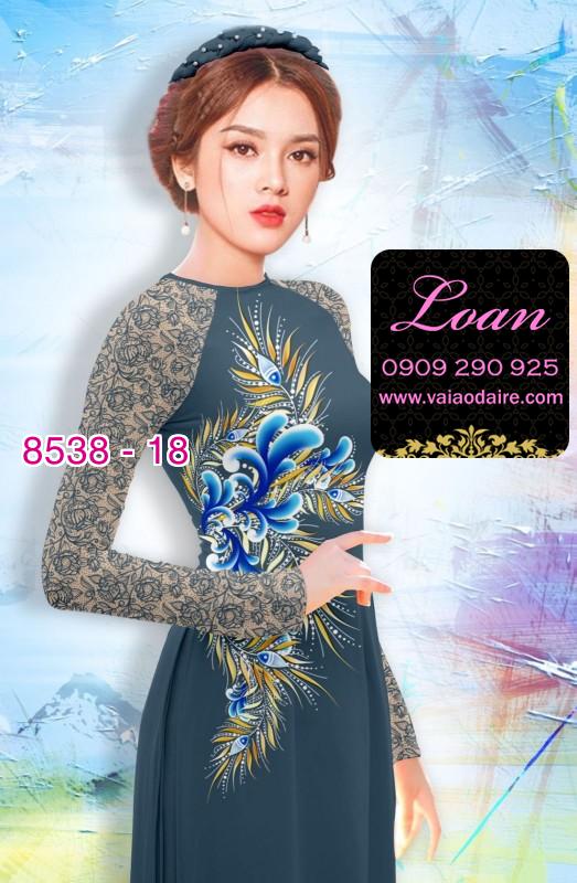 Vải áo dài hoa eo