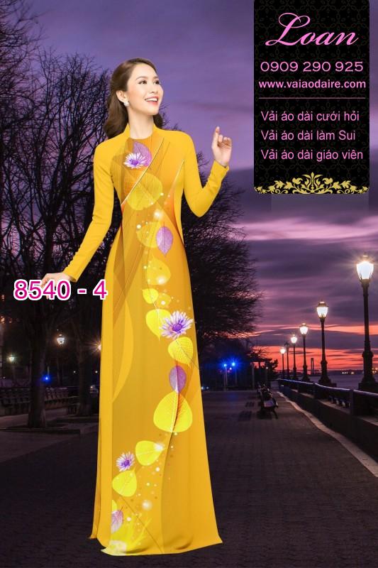 Vải áo dài hoa dây
