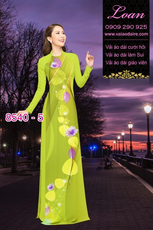 Vải áo dài hoa dây