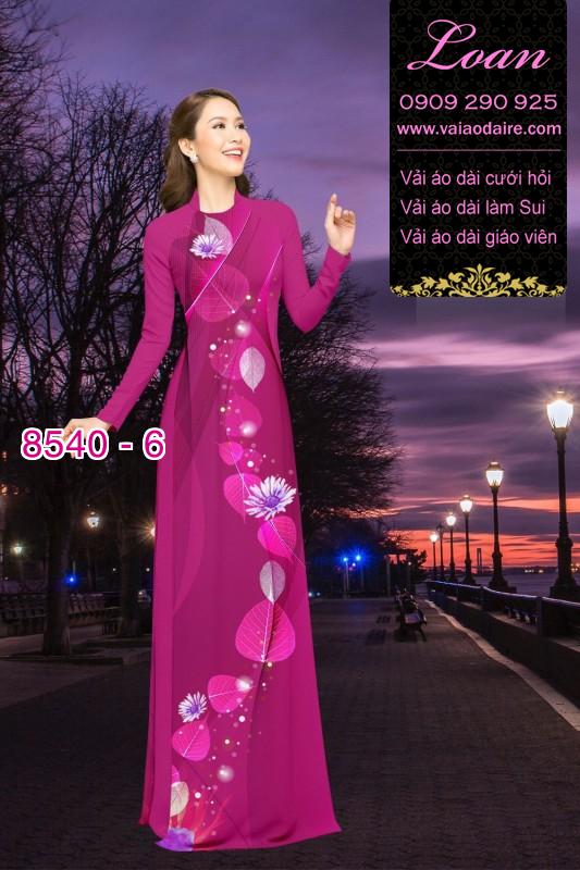Vải áo dài hoa dây