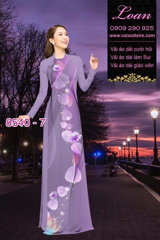 Vải áo dài hoa dây