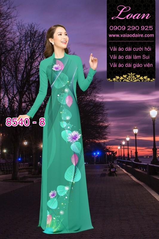 Vải áo dài hoa dây