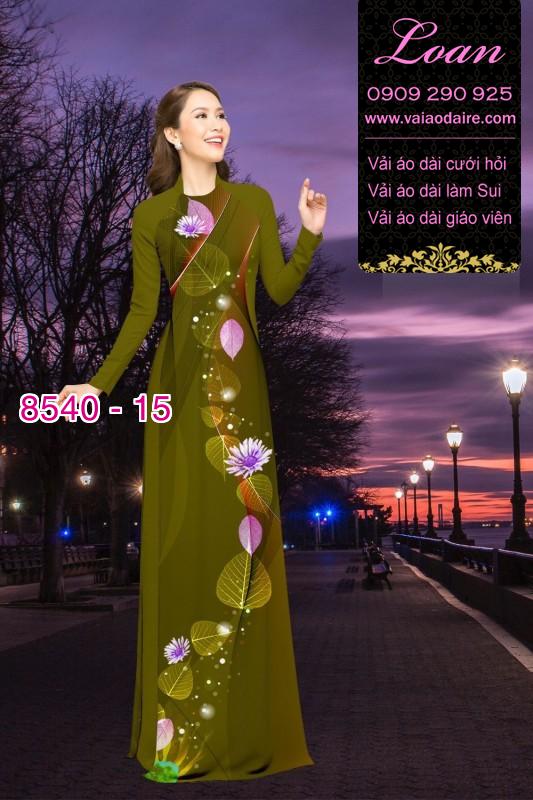 Vải áo dài hoa dây