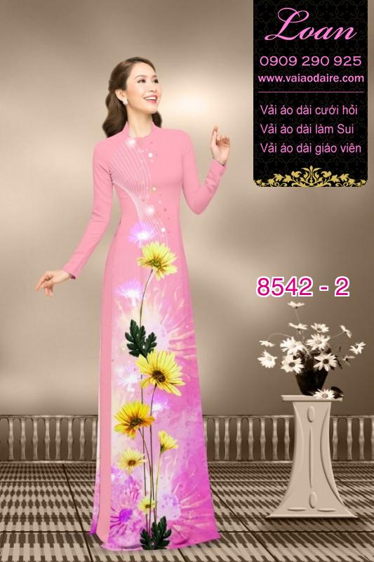 Vải áo dài hoa Cúc