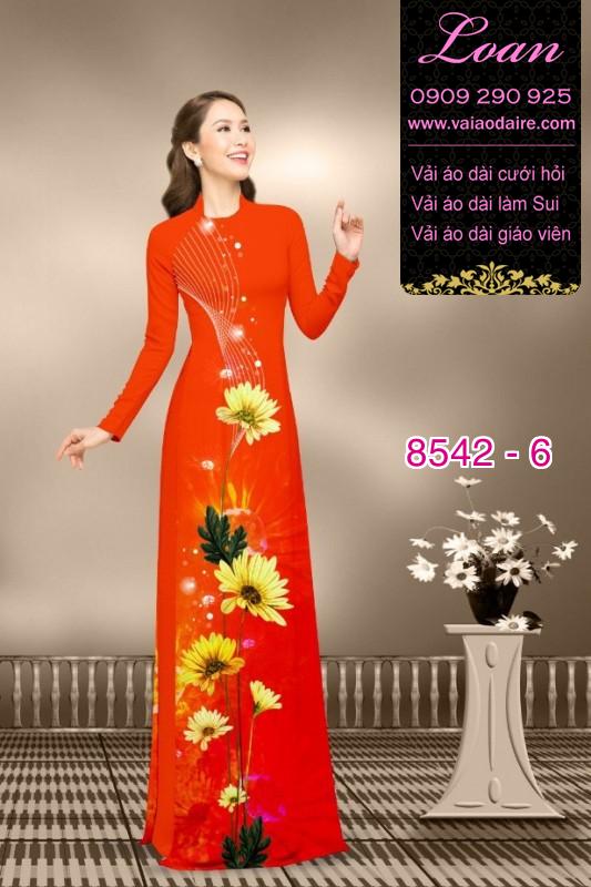 Vải áo dài hoa Cúc
