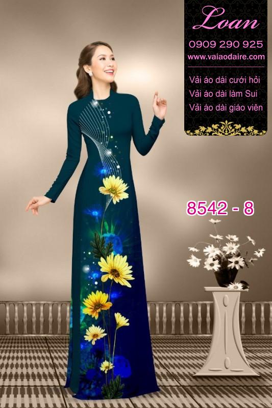 Vải áo dài hoa Cúc