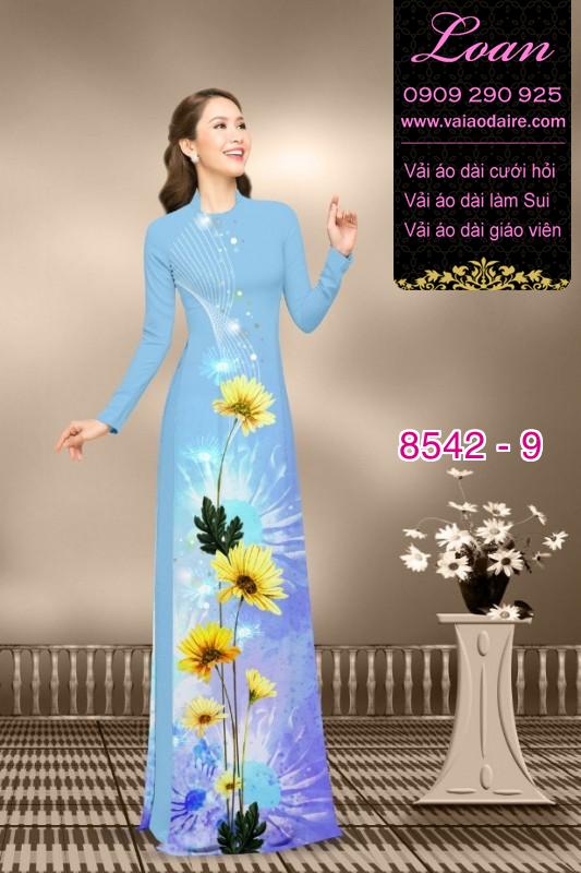 Vải áo dài hoa Cúc