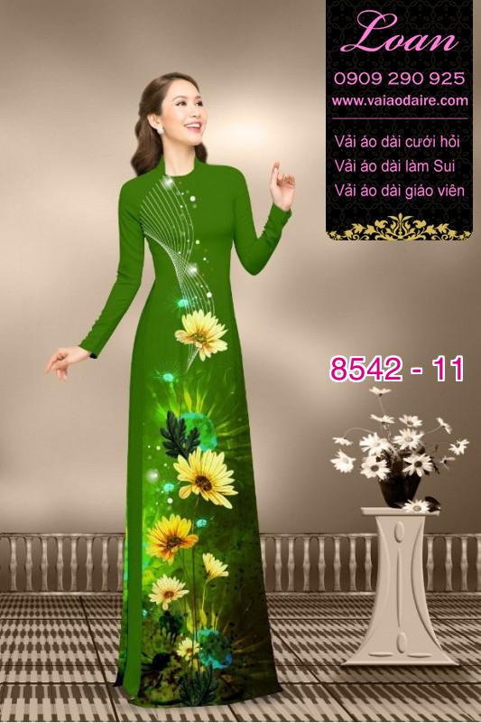 Vải áo dài hoa Cúc