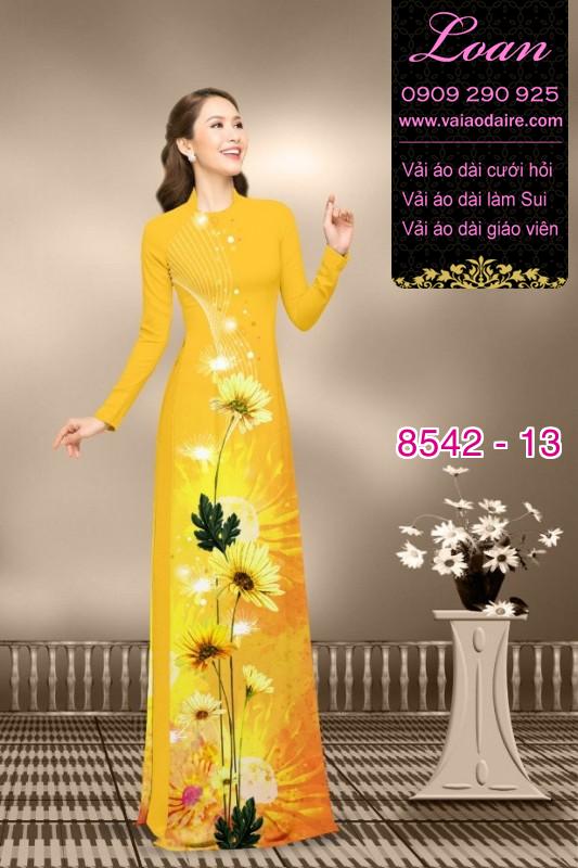 Vải áo dài hoa Cúc