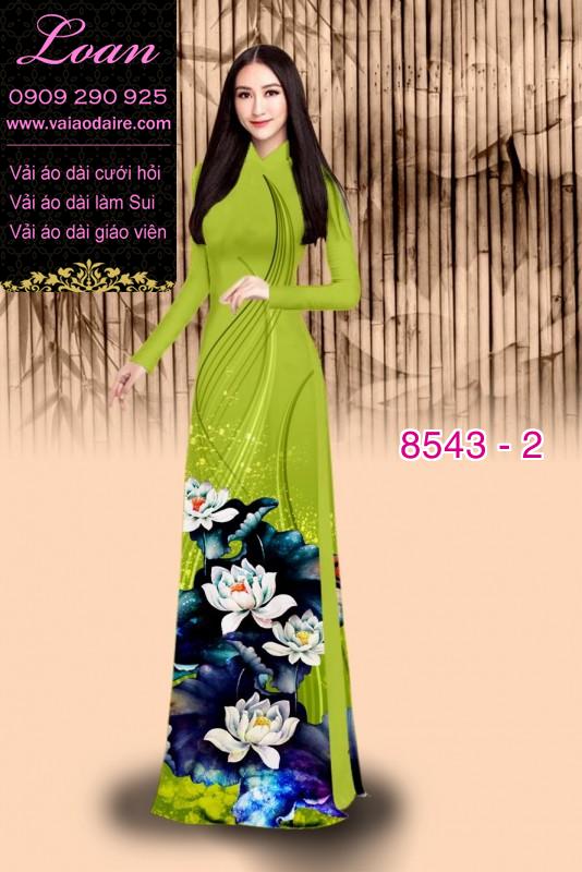 Vải áo dài hoa Sen