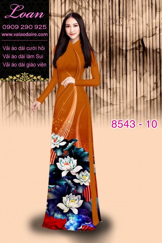 Vải áo dài hoa Sen