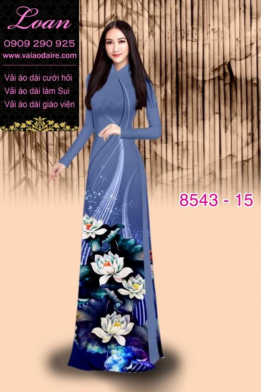 Vải áo dài hoa Sen