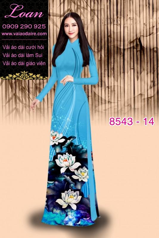 Vải áo dài hoa Sen