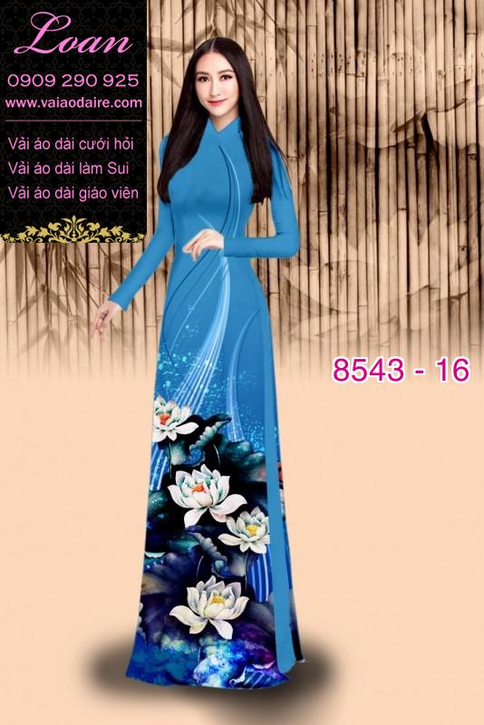 Vải áo dài hoa Sen