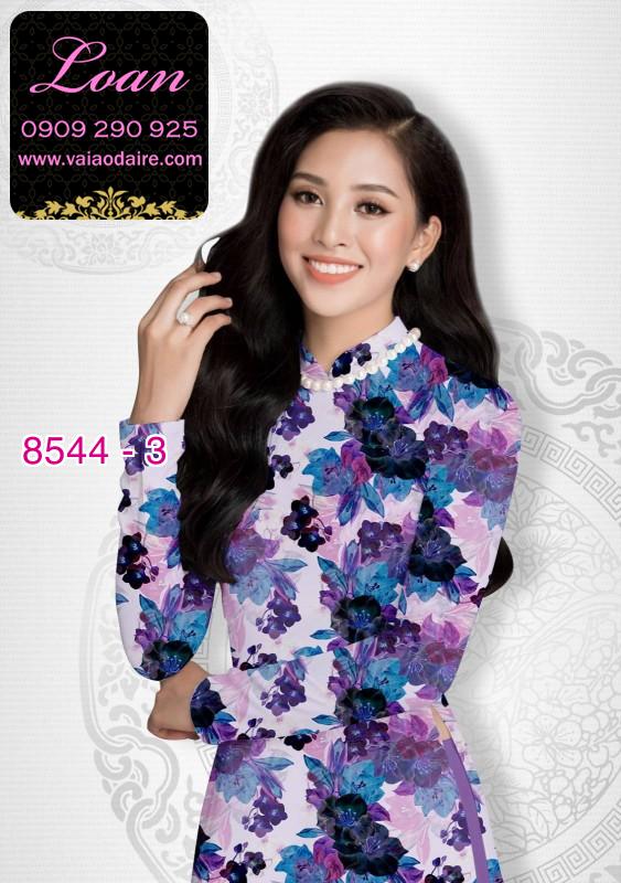 Vải áo dài hoa nguyên áo
