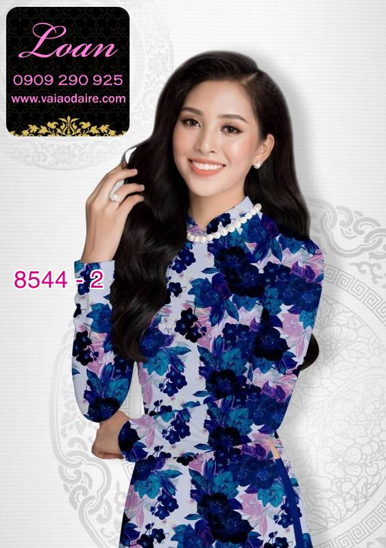 Vải áo dài hoa nguyên áo