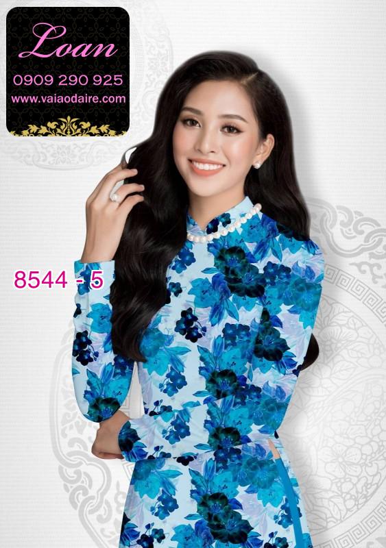 Vải áo dài hoa nguyên áo