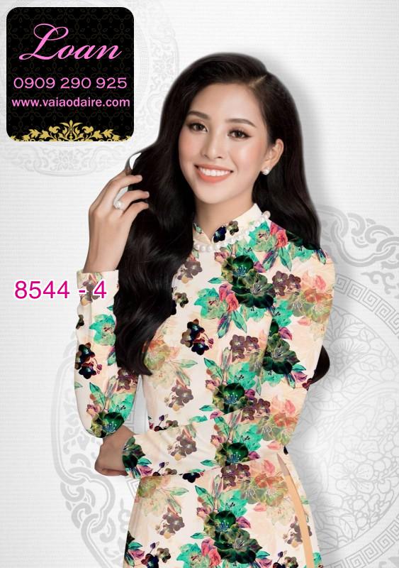Vải áo dài hoa nguyên áo