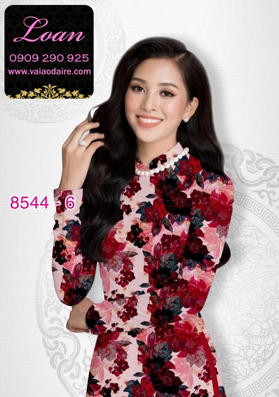 Vải áo dài hoa nguyên áo