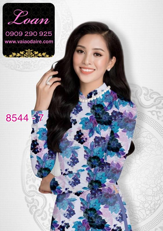 Vải áo dài hoa nguyên áo