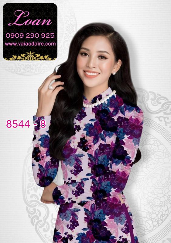 Vải áo dài hoa nguyên áo