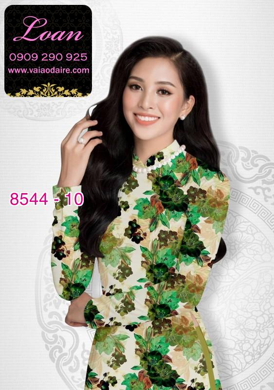 Vải áo dài hoa nguyên áo