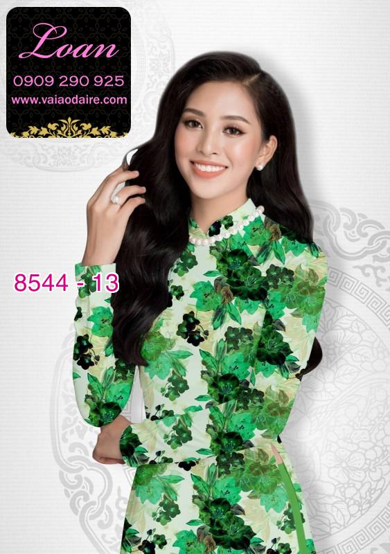Vải áo dài hoa nguyên áo