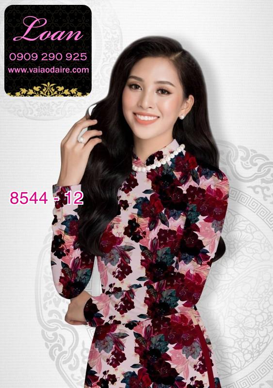Vải áo dài hoa nguyên áo