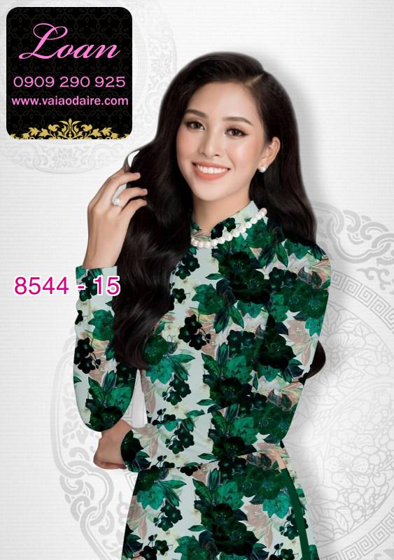 Vải áo dài hoa nguyên áo
