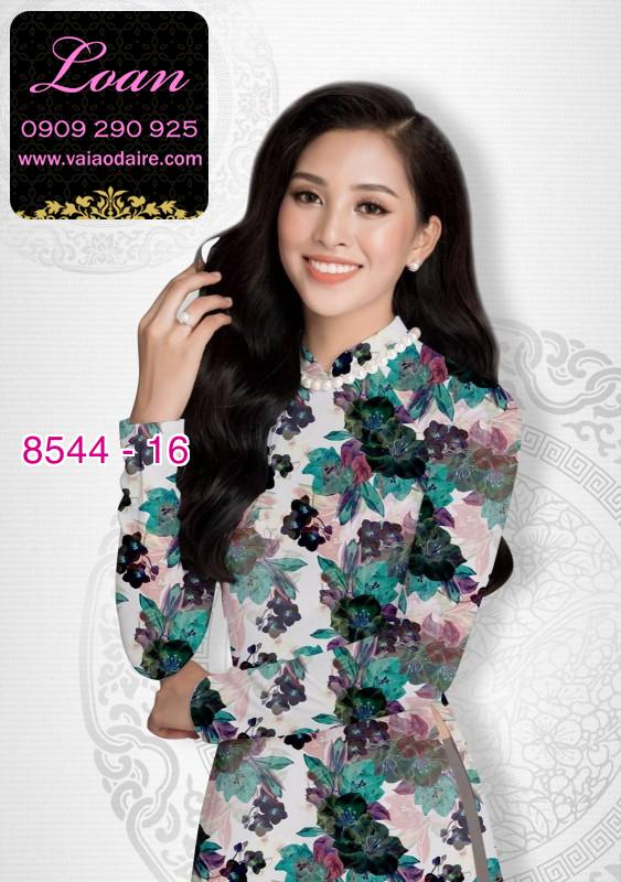 Vải áo dài hoa nguyên áo