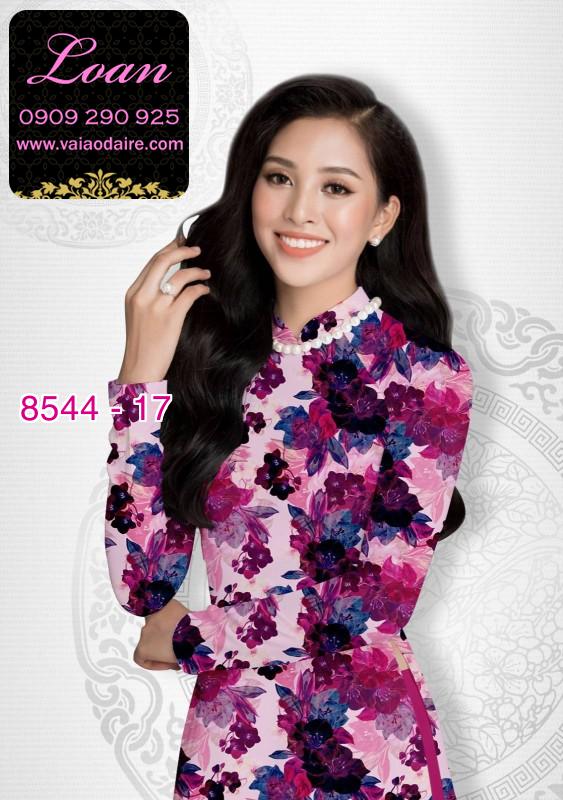 Vải áo dài hoa nguyên áo
