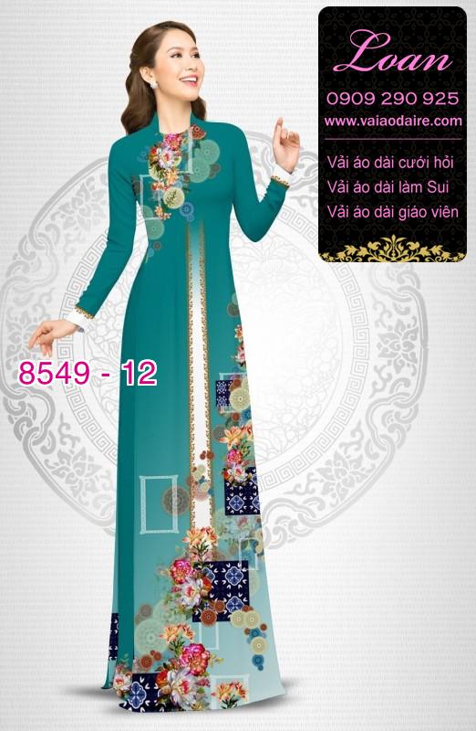 Vải áo dài hoa 3D Vải áo dài hoa 3D
