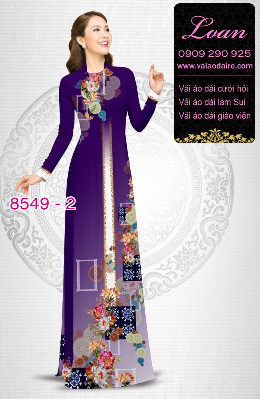 Vải áo dài hoa 3D Vải áo dài hoa 3D